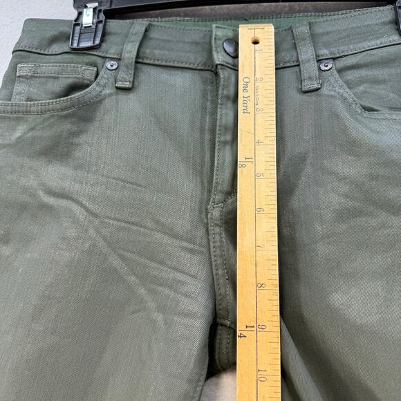 EUC Joe's Pant Women's 27 (4) Olive Green Coated Denim Skinny Leg Mid Rise EUC - Picture 12 of 14